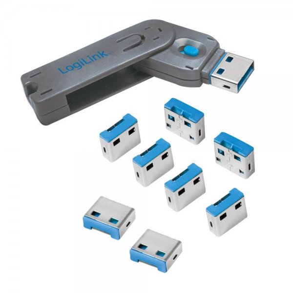 LogiLink AU0045 USB-Port Schloss 1x Schlüssel und 8x Schlösser