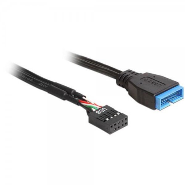 Delock Kabel USB 2.0 Pin Header Buchse > USB 3.0 Pin H # 83281