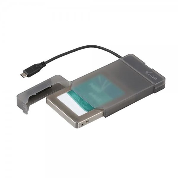 i-tec MySafe USB-C Easy Festplattengehäuse für 2.5" SATA HDD SSD I/II/III Transparent