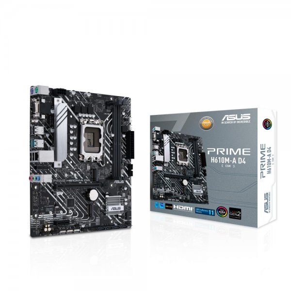 ASUS Prime H610M-A D4-CSM Business Mainboard Sockel Intel LGA 1700 mATX PCIe 4.0 1Gb Ethernet