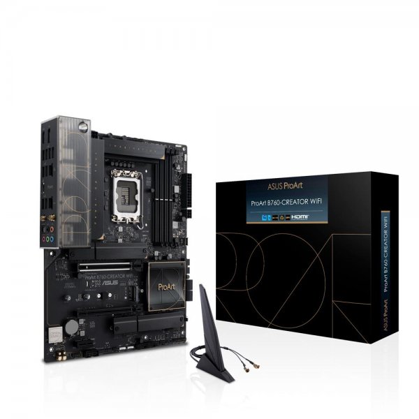 ASUS PROART B760-CREATOR WIFI Mainboard Sockel Intel LGA1700 (ATX, PCIe 5.0, DDR5, WIFI 6, 3x M.2)