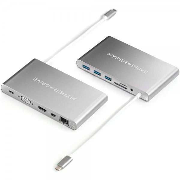 HYPER HyperDrive ULTIMATE Hub 11-in-1 | Apple MacBook & PC USB-C Hub Docking Adapter Universal