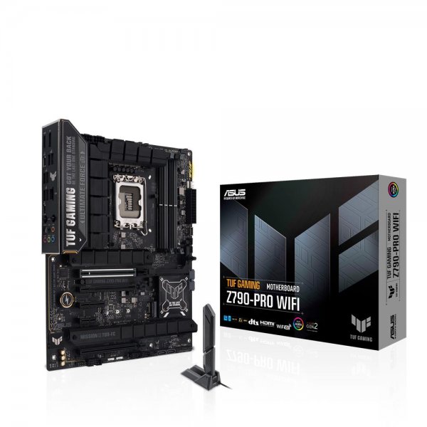 ASUS TUF GAMING Z790-PRO WIFI Mainboard Sockel Intel LGA1700 (ATX, PCIe 5.0, DDR5, 4x M.2, WIFI 6E)