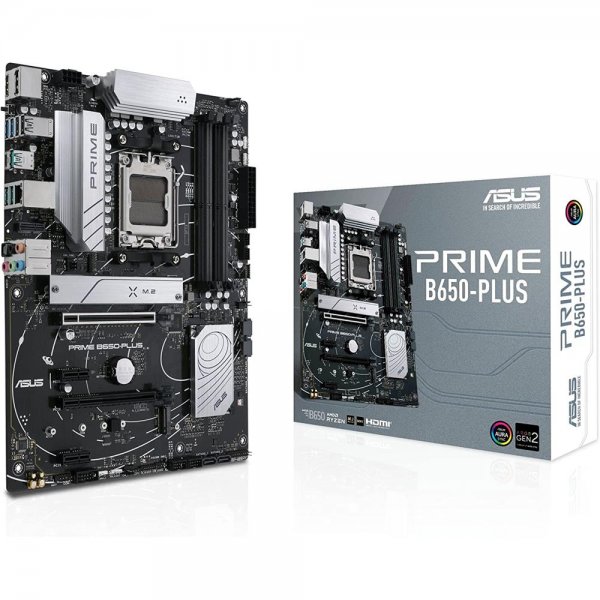 ASUS Prime B650-PLUS CSM Mainboard Sockel AMD AM5 Ryzen 7000 ATX DDR5 PCIe 5.0 M.2 2.5G Ethernet