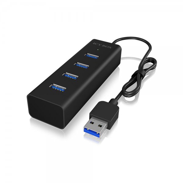ICY BOX IB-HUB1409-U3 4 Port USB 3.0 Hub Aluminium