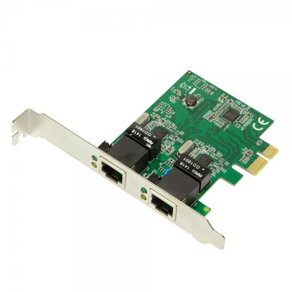 LogiLink PC0075 2-Port Gigabit Ethernet WOL RJ45 LAN PCI-Express Karte