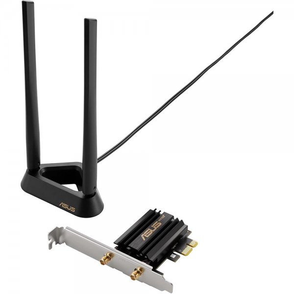 ASUS PCE-AXE59BT AXE5400 WiFi 6E PCI-E Adapter 6GHz Band 160MHz Bluetooth 5.2 WPA3 OFDMA MU-MIMO