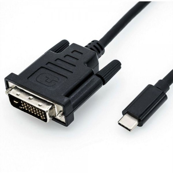ROLINE USB Typ C - DVI Adapterkabel ST/ST 1 m