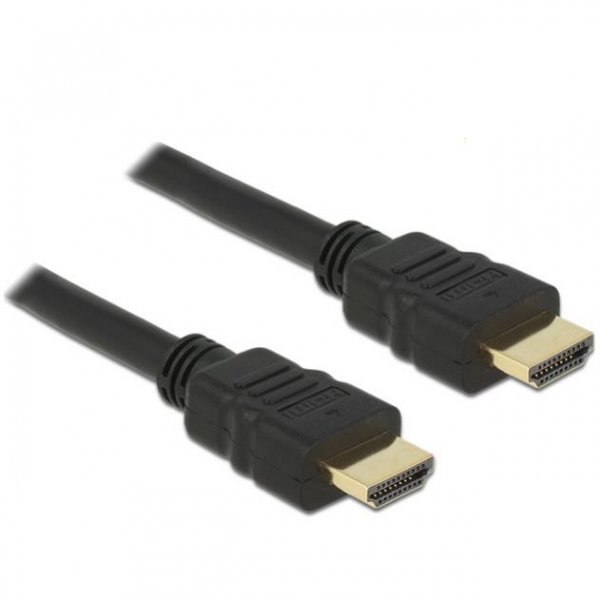 Delock Kabel High Speed HDMI mit Ethernet – HDMI A Stecker > HDMI A Stecker 4K 1,5 m - schwarz