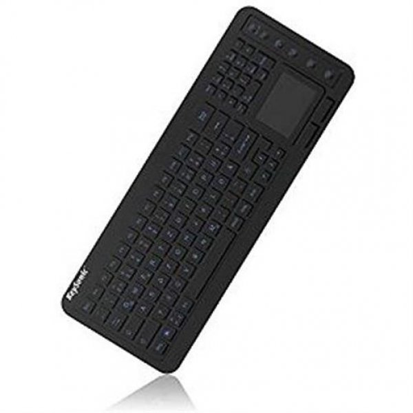 Keysonic KSK-6231INEL UK-Layout Silikontastatur Touchpad und Beleuchtung QWERTY