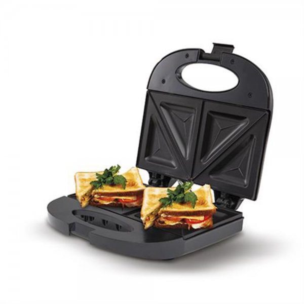 Mesko MS 3032 Sandwich-Toaster 750W Schwarz Sandwich-Maker Antihaftbeschichtet