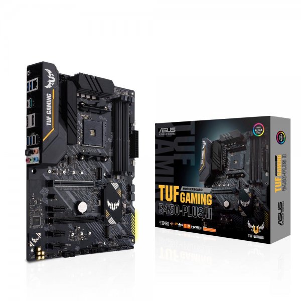 ASUS TUF Gaming B450-Plus II Mainboard Sockel AM4 (ATX, AMD Ryzen, DDR4, M.2, USB 3.1 Gen1+ Gen2)