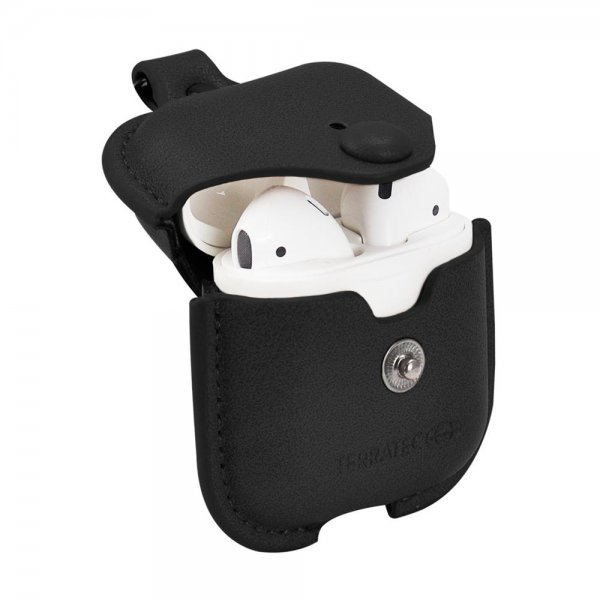 TERRATEC AirBox Shape Fixed Black Apple AirPods Case Kopfhörer Schutzhülle Hülle kabellose Aufladung
