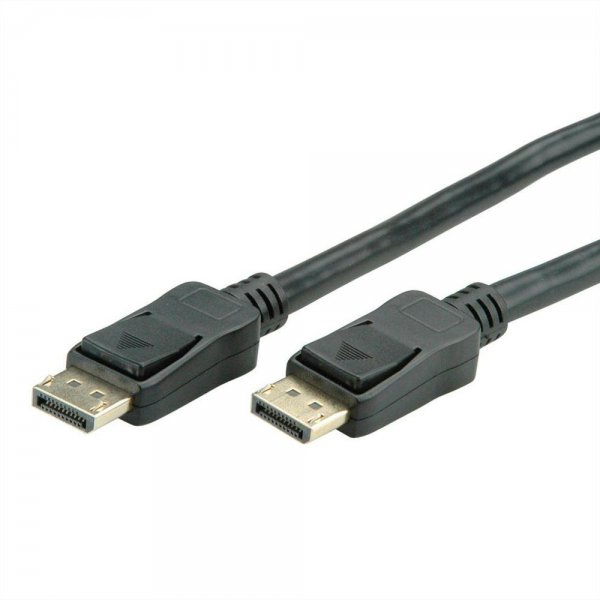 VALUE DisplayPort Kabel v1.2 aktiv Stecker an Stecker 15 m schwarz