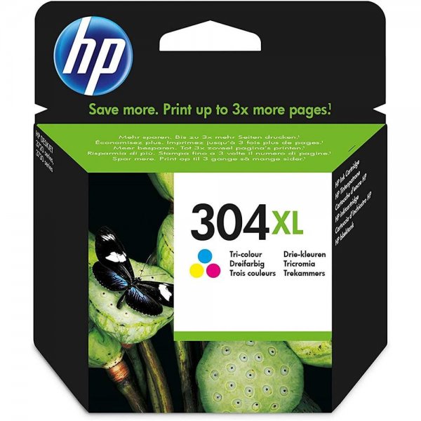 HP 304XL Cyan/Magenta/Gelb Farbe Original Druckerpatrone