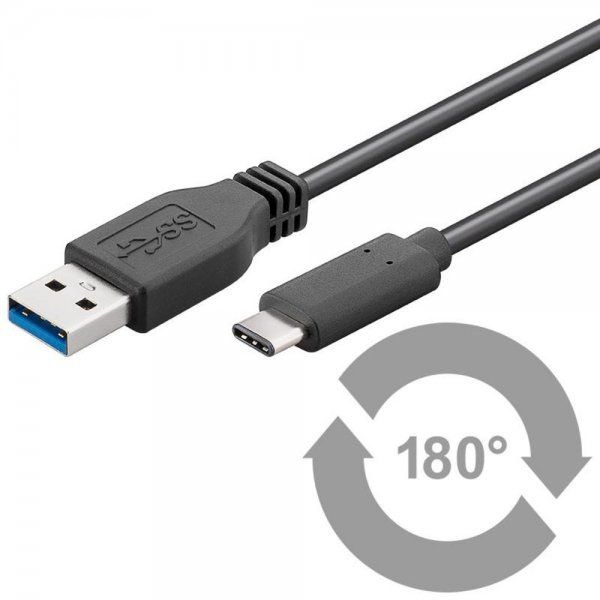 Goobay USB 3.1 SuperSpeed+ Kabel C-Stecker > USB 3.0 A-Stecker 1m # 67890
