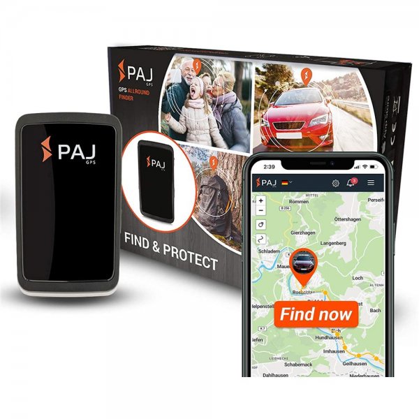 PAJ GPS Komplettset ALLROUND Finder GPS Tracker etwa 20 Tage Akkulaufzeit Live-Ortung Peilsender