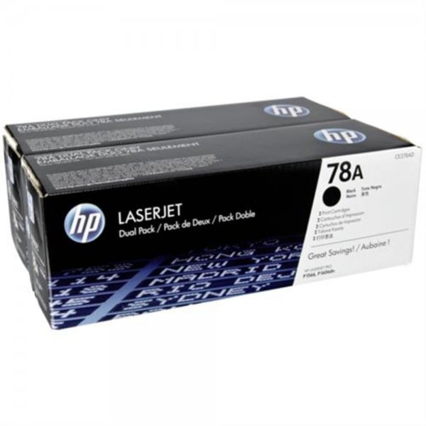 HP 78A LaserJet Tonerkassetten schwarz im Doppelpack CE278AD