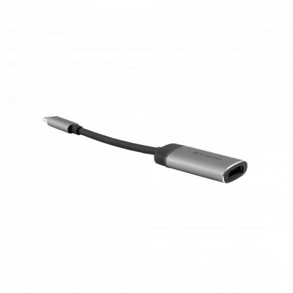 Verbatim USB-C auf HDMI 4K Adapter 10 cm Kabel Stecker Verbinder Laptop an Projektor Monitor