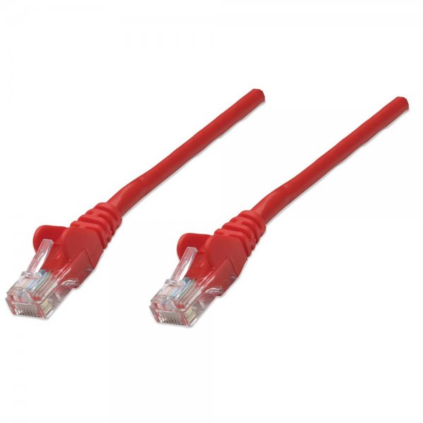 Intellinet Netzwerkkabel Cat5e U/UTP Patchkabel CCA RJ45-Stecker 3 m rot 319799