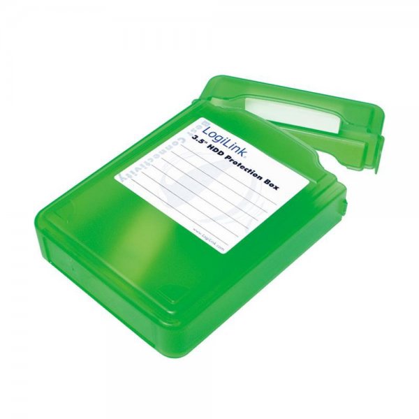 LogiLink Festplatten Schutz-Box für 3,5" HDDs Grün