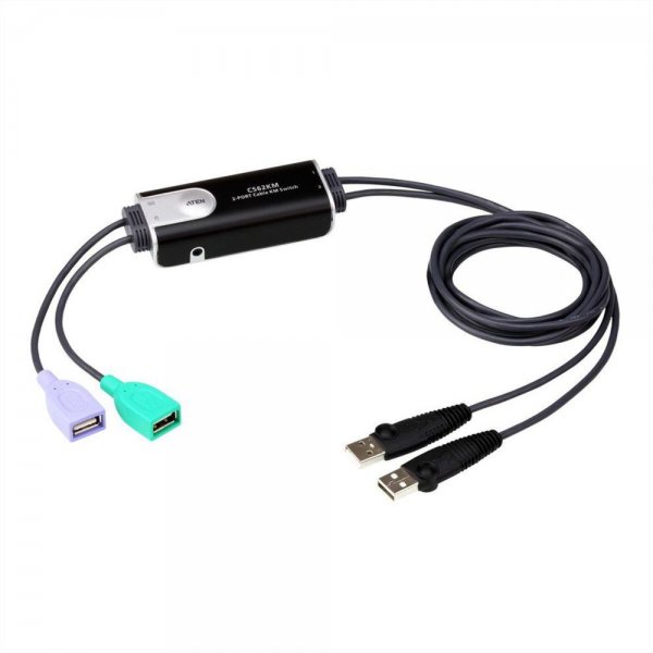 ATEN CS62KM 2-Port USB Boundless Kabel KM Switch