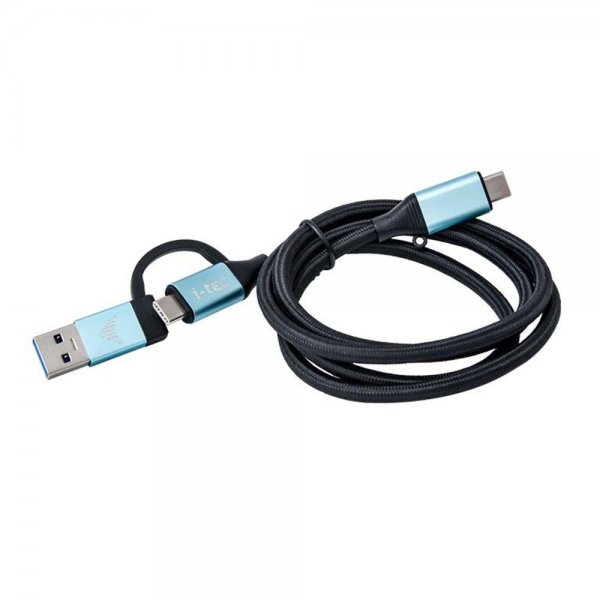 i-tec USB-C auf USB-C Kabel mit integriertem USB 3.0 Adapter 1 m