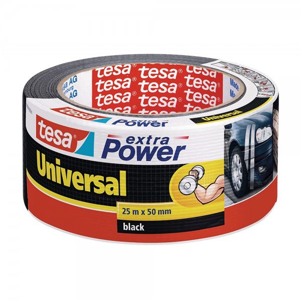 Tesa Reparaturband extra Power Universal schwarz 25 m