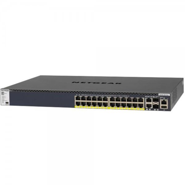 Netgear M4300-28G-PoE+ gemanaged L3 Gigabit Ethernet (10/100/1000) Energie Über Ethernet (PoE) Unter