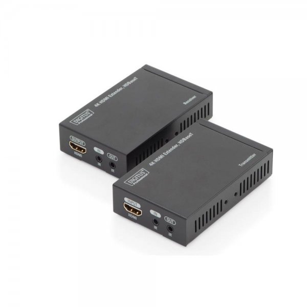 DIGITUS 4K HDMI Extender Set HDBaseT UHD 4K2K 30Hz 70 m Sender Empfänger Netzwerkkabel