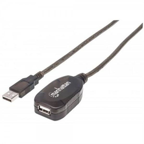 MANHATTAN Hi-Speed USB 2.0 Repeater Kabel 15 m schwarz