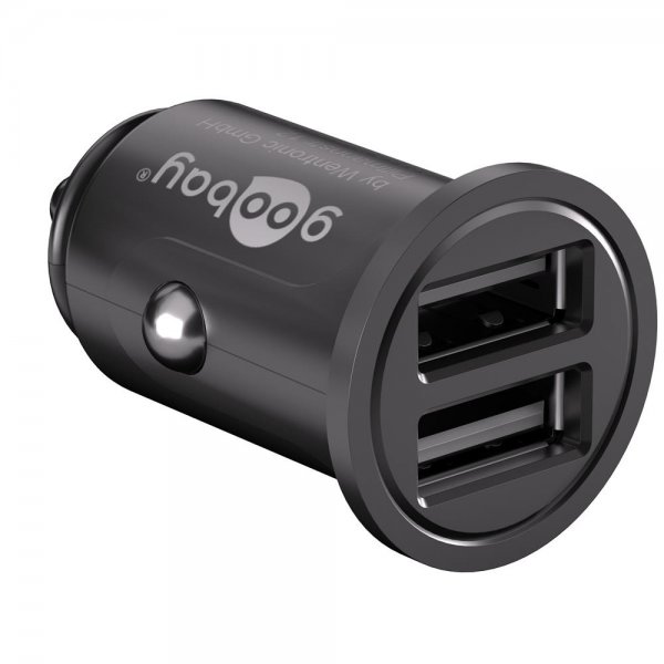 Goobay 71897 | Dual USB-Autoladegerät 4,8 A Polybag Stromversorgung für 2 Geräte