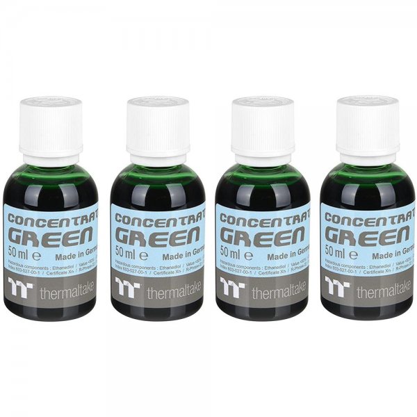 Thermaltake TT Premium 4x 50 ml Farbkonzentrat Grün für Wasserkühlflüssigkeiten