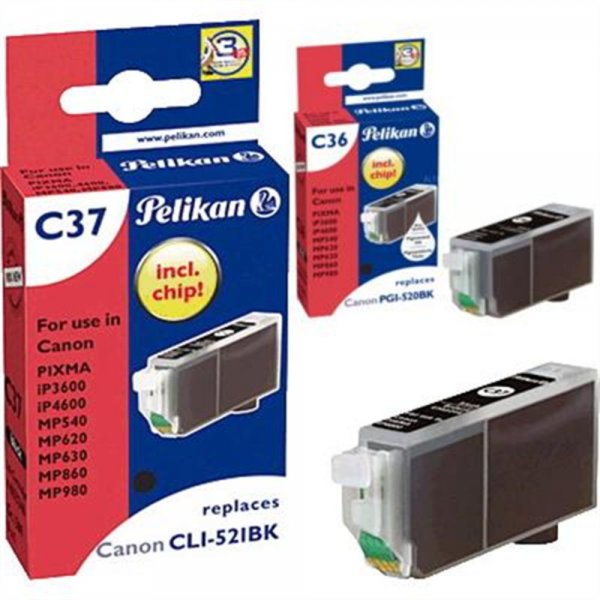 Pelikan C36 - Druckerpatrone (ersetzt Canon PGI-520BK ) # 4105615