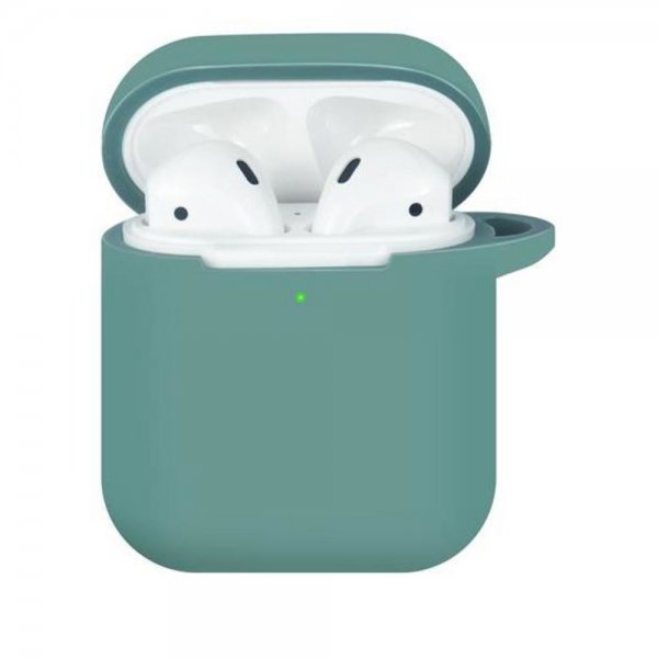 TERRATEC AirBox Midnight Green Apple AirPods Case Schutzhülle kabellose Aufladung Kopfhörerbox
