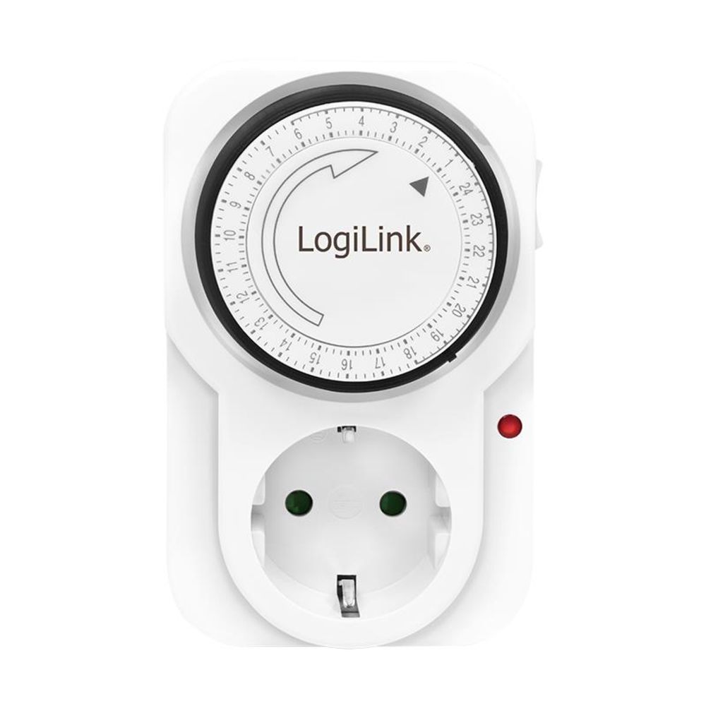 LogiLink ET0001 programmierbare mechanische Zeitschaltuhr mit Kinderschutz 