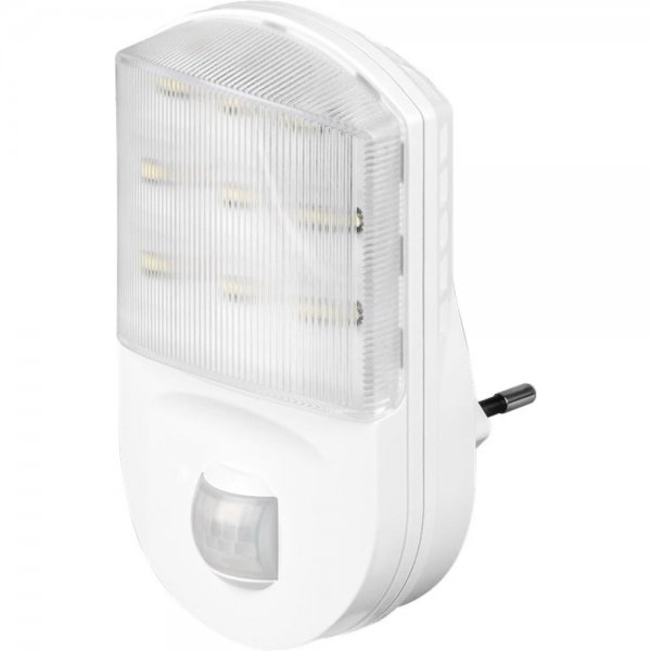 Goobay LED-Nachtlicht mit Bewegungsmelder, kaltweiß, 120°-Erfassung, 5 m Reichweite, für innen (IP20)