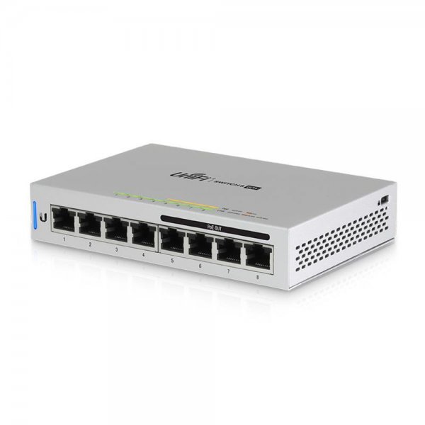 Ubiquiti UniFi Switch 8 60W PoE Gigabit 8x RJ45 Ethernet Ports 802.3af Switching | US-8-60W