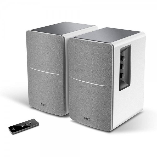 Edifier R1280T 2.0 Lautsprecherset Weiß/Silber mit Fernbedienung Regallautsprecher Aktivboxen