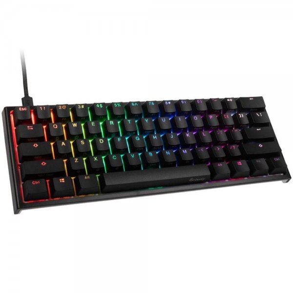 Ducky ONE 2 Mini Gaming Tastatur MX-Blue RGB LED englisch US-Layout QWERTY Schwarz B-Ware