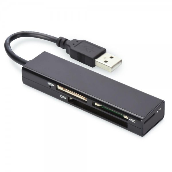 ednet USB 2.0 Multi Kartenleser 4-port MS SD T-flash CF