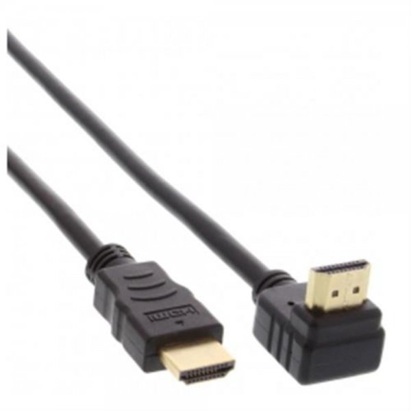 InLine ® HDMI Kabel, gewinkelt, HDMI-High Speed mit Eth