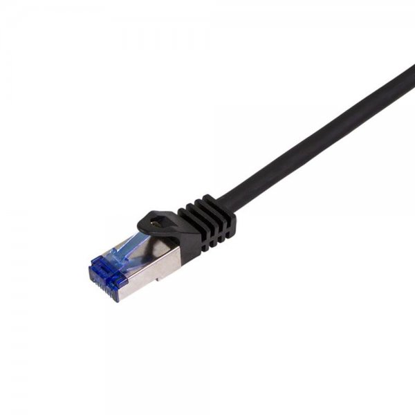 LogiLink Professional Patch cable Cat.6A S/FTP Ultraflex 3P/GHMT black schwarz 5.0m flexibel Halogenfrei