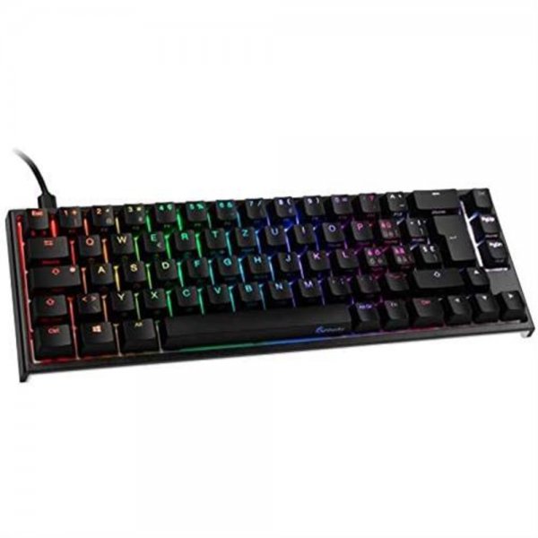 Ducky ONE 2 SF Gaming Tastatur MX-Red RGB LED schwarz CH-Layout TKL-Mini-Version