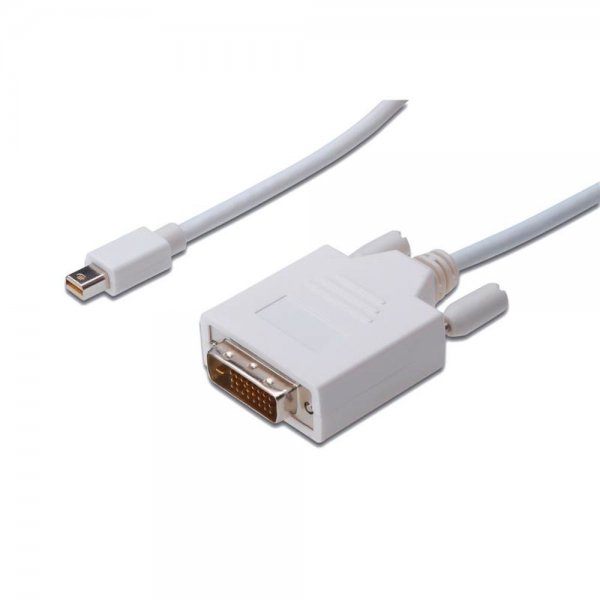 ASSMANN DisplayPort Adapterkabel mini DP/DVI (24+1) St/St 3 m Weiß
