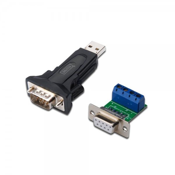 DIGITUS USB zu Seriell Adapter RS485 Stecker USB2.0 Kabel 80cm Konverter PC serielle Geräte