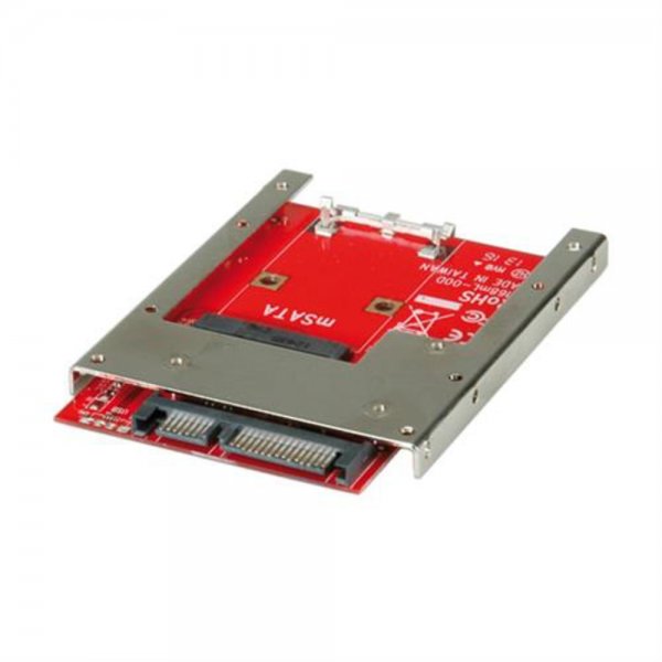 Roline 11.03.1567 Adapter mSATA SSD Ersatz für 2,5 Festplatte 22Pin 6 Gb/s