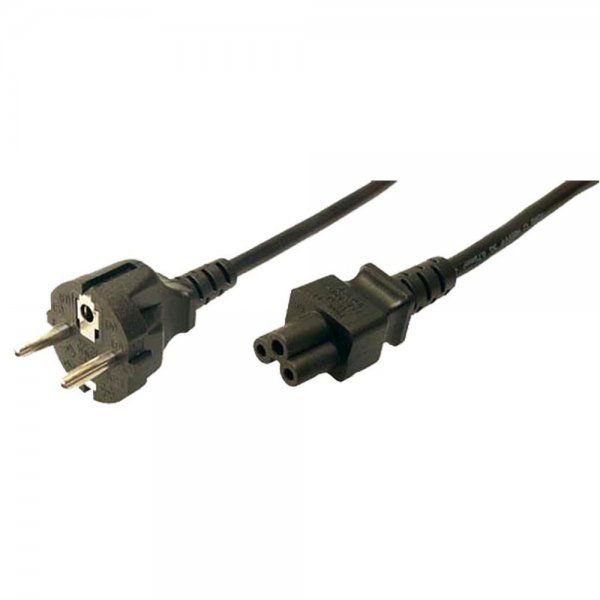 LogiLink CP093 Netzkabel Stecker auf Kaltgerätebuchse IEC C5 1,8m schwarz