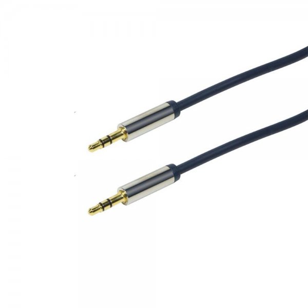 LogiLink CA10150 Audio Anschlusskabel 3.5 Stereo Klinke 1,50 m dunkelblau