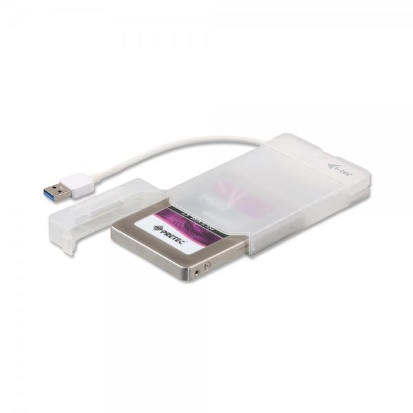 i-tec MySafe USB 3.0 Easy externes 2.5" Festplattengehäuse für SATA I/II/III HDD SSD Weiß